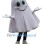 White Ghost Mascot Costume