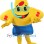 Diving Starfish Mascot Costume
