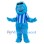 Blue Fuzzy Monster Mascot Costume