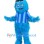 Blue Fuzzy Monster Mascot Costume