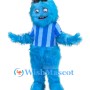 Blue Fuzzy Monster Mascot Costume