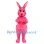 Pink Kangaroo Mascot Costume