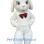 Superb White Sheep Mascot Costume