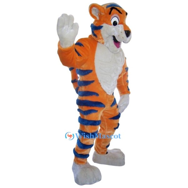 Friendly Power Tiger Mascot Costume