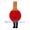 Table Tennis Racket Mascot Costume