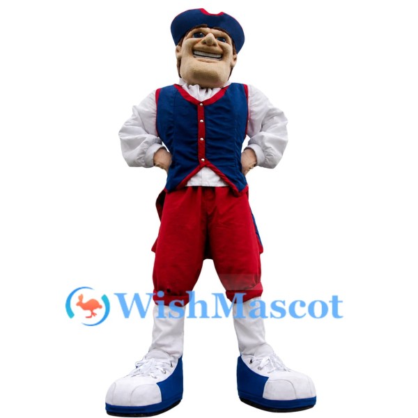 Happy Patriot Mascot Costume