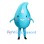 Cute Water Drop Mascot Costume