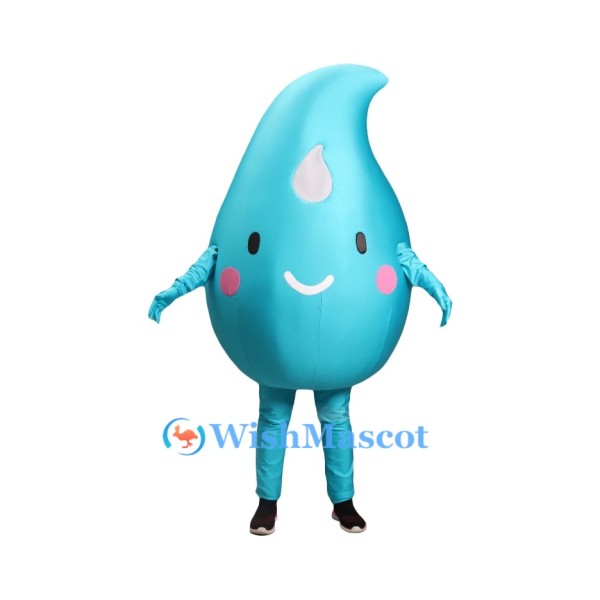 Cute Water Drop Mascot Costume