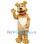 Brown Dog Mascot Costume with Heart