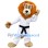 Karate Lion Mascot Costume