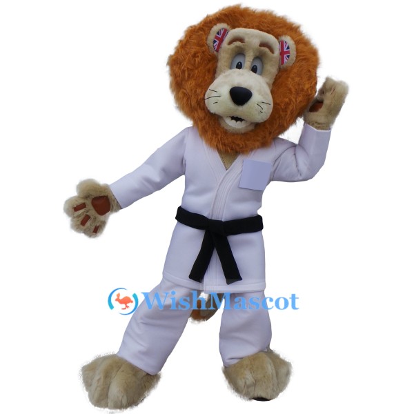 Karate Lion Mascot Costume