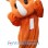 Orange Rhinoceros Baby Mascot Costume