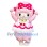 Superb Pink Sheep Mascot Costume