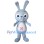 Blue Rabbit Mascot Costume