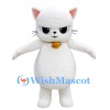 ‌Adorable White Cat Mascot Costume