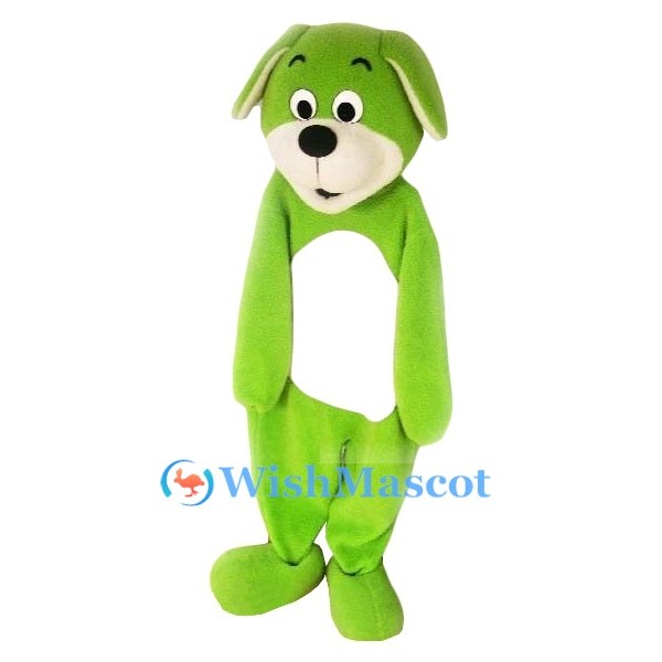 ‌Green Plush Dog Mascot Costume