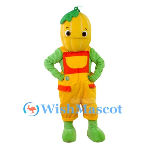 Pumpkin Man Halloween Mascot Costume