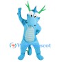 Blue Dragon Mascot Costume