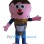 Strawberry Ice Cream Cone Mascot Costume
