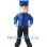 Muscle Police Mascot Costume