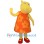 ‌Cute Yellow Hippo Mascot Costume