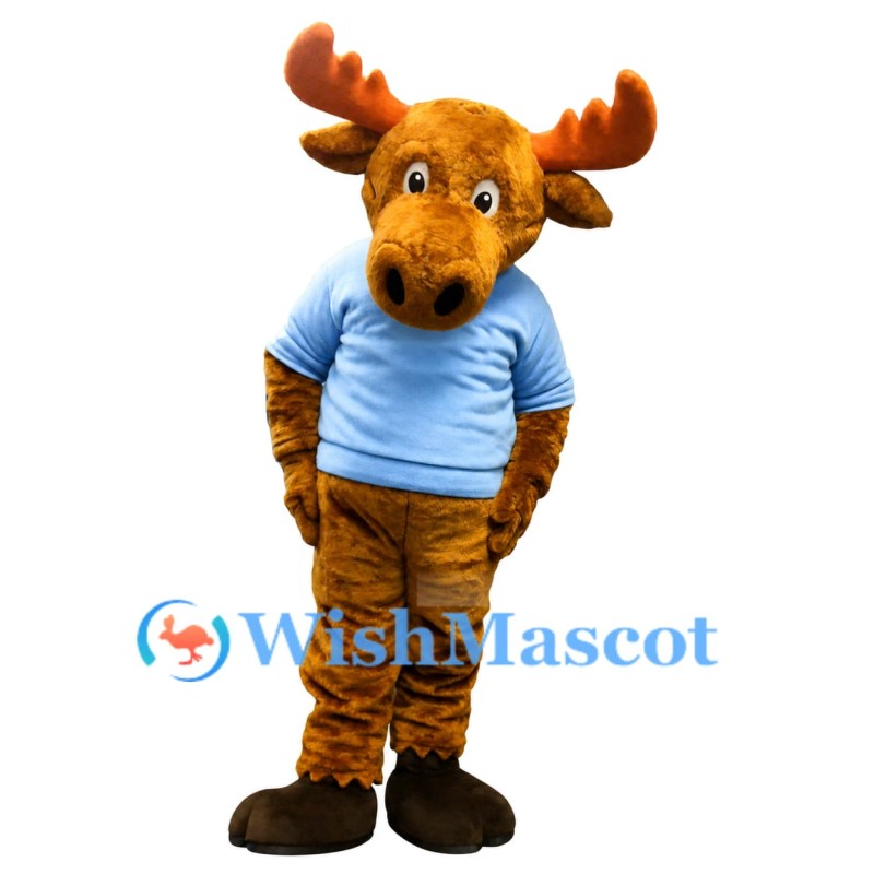 Adult Soft Moose Mascot Costume