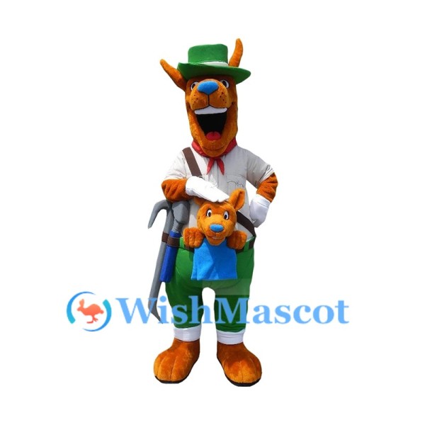 Repairman Kangaroo Mascot Costume