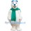 Festive Polar Bear Mascot Costume