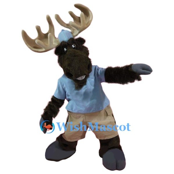 Superb Moose Mascot Costume