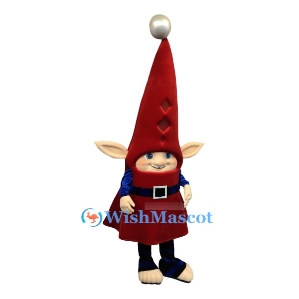 Red-Capped Elf Mascot Costume