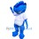Blue Dinosaur Mascot Costume