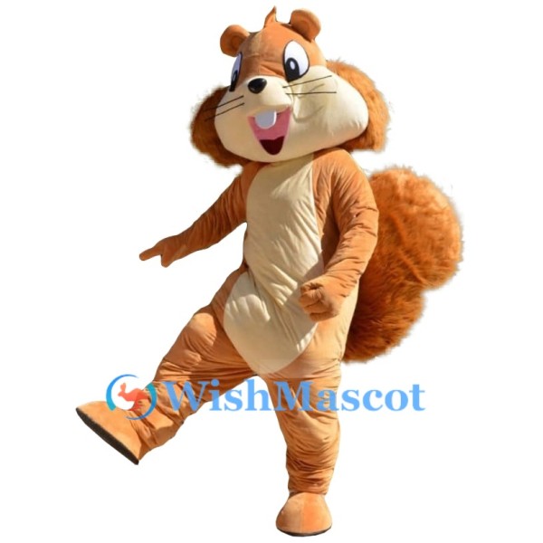 Happy Squirrel Mascot Costume