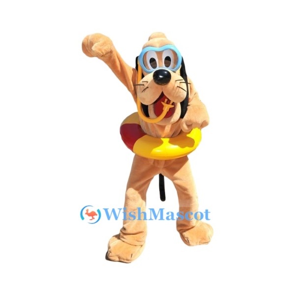Snorkeling Pluto Mascot Costume