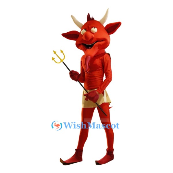 Halloween Red Devil Mascot Costume