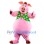 Professional Pink Pig Mascot Costume