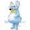 Charming Blue Mouse Mascot Costume