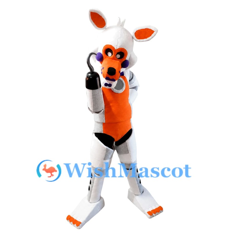 White Five Nights at Freddy Mascot Costume
