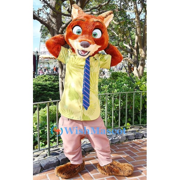 Nick the Fox Mascot Costume