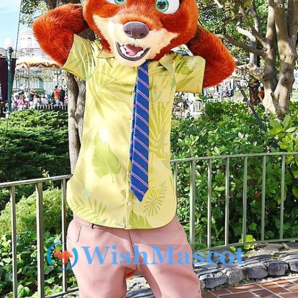 Nick the Fox Mascot Costume