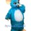 Blue Mouse Girl Mascot Costume