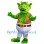 Friendly Green Monster Mascot Costume