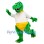 Happy Green Crocodile Mascot Costume