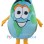 Earth Water Drop Mascot Costume