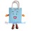 Blue Tote Bag Mascot Costume
