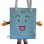 Blue Tote Bag Mascot Costume