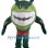 Grinning Green Monster Mascot Costume
