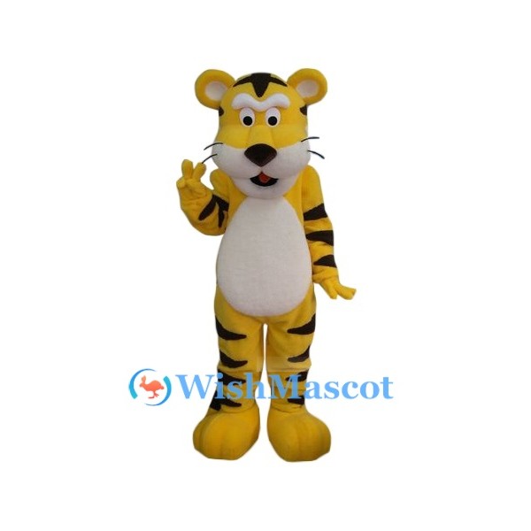 Yellow Tiger Mascot Costume