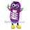 Purple Sneaker Mascot Costume