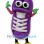 Purple Sneaker Mascot Costume