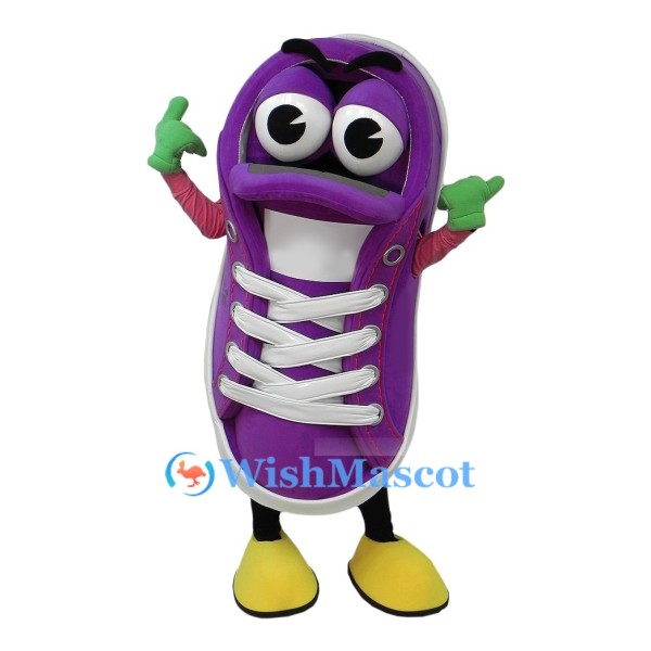 Purple Sneaker Mascot Costume